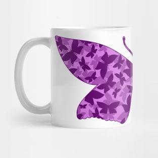 Veil of Butterflies, Purple Mug